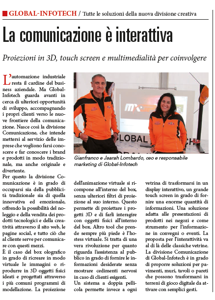 Global Infotech in edicola